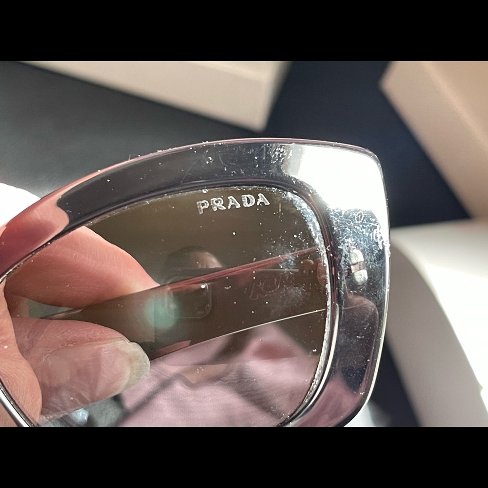 Beautiful Authentic Prada Cat Eye Sunglasses. Euc. - image 5